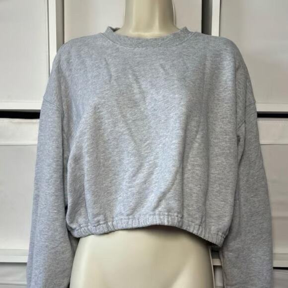TNA Sweatfleece Terry Perfect Fit Cropped Sweatshirt - Picture 1 of 8